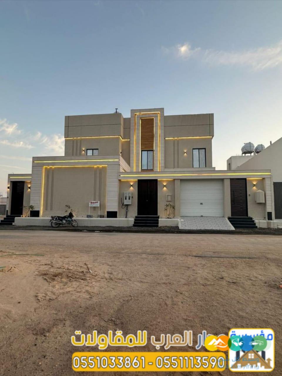 مقاولات في الرياض – بناء عظم وتشطيب كامل للفلل والمنازل