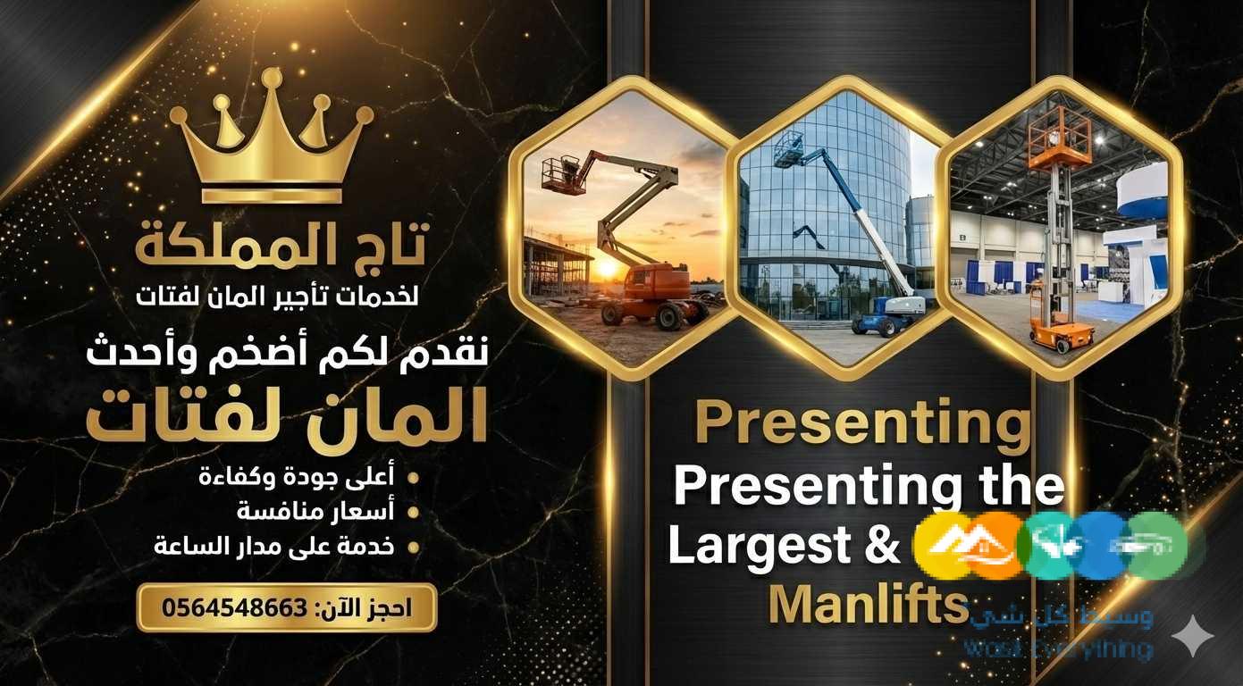 بوم لفت للإيجار في جدة الدمام الرياض boom lift for rent