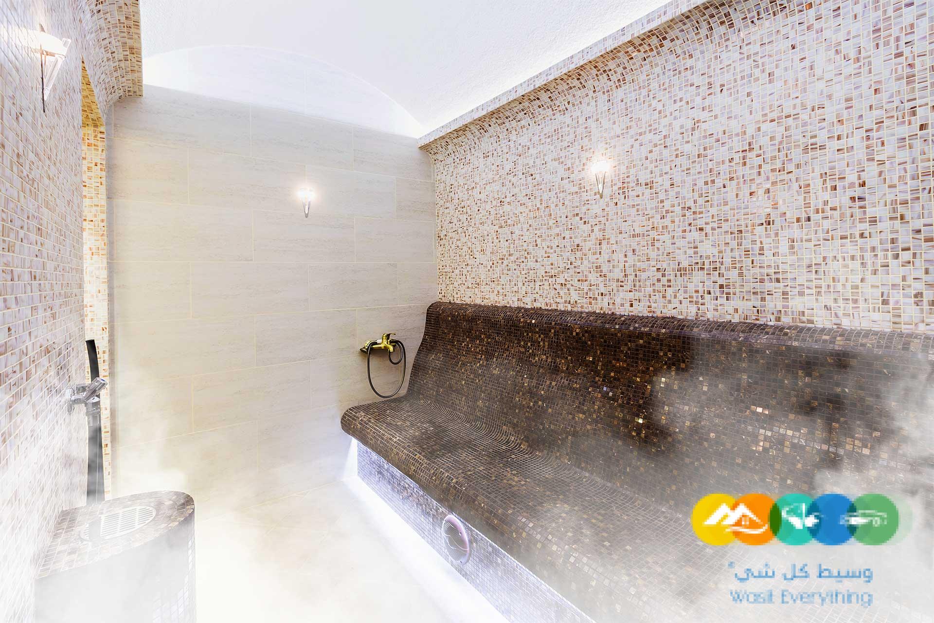 مقاول بخار بالرياض تصميم وتنفيذ غرف بخار احترافية